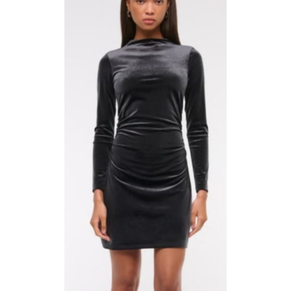 Abercrombie & Fitch Paloma Velvet Long Sleeve Mini Dress Medium
